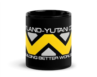Weyland-Yutani - Black Glossy Mug - Building Better Worlds