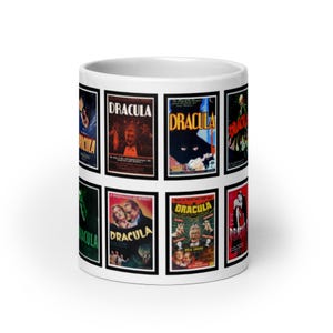Classic Dracula Posters - Premium White Glossy Mug - Classic Horror