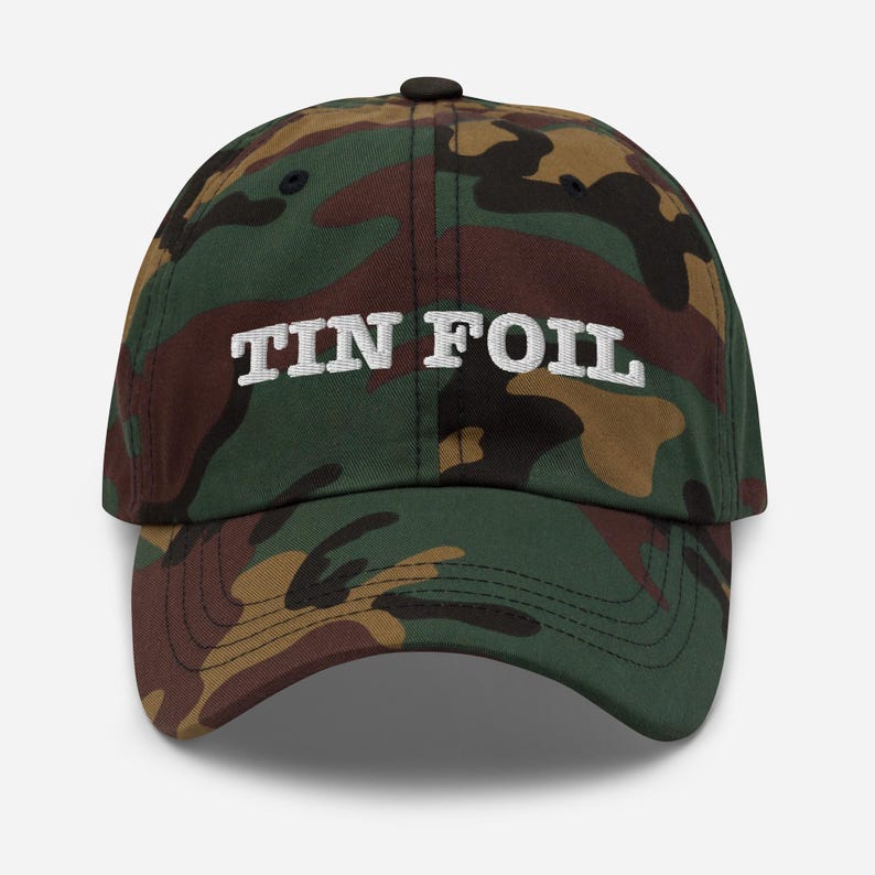 Tin Foil Elegance: Premium Dad Hat for the Modern Thinker