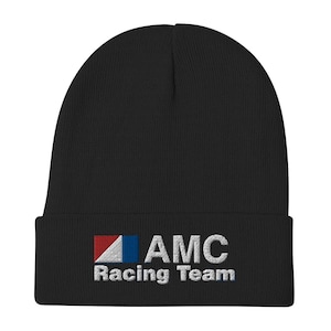 AMC Racing Team - Premium Embroidered Beanie - American Motors Corporation Logo