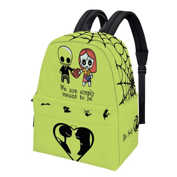 Waterproof Backpack Laptop Bag Jack and Sally Nightmare Before Christmas Back to School Jack Skellington Christmas Gift for Her Etsy