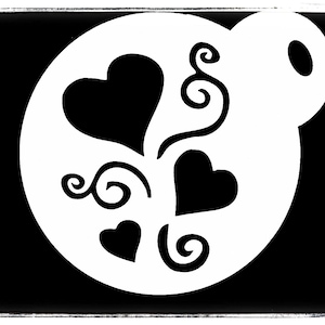 0087 Flowers Cake Stencil For Coffee Reusable Mylar 190GSM Gift Cake Craft Duster Tattoo Mug Face Painting Airbrush Spray Paint Template