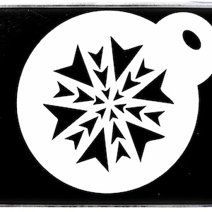 0081 Snow Flake Cake Stencil For Coffee Reusable Mylar 190GSM Gift Cake Craft Duster Tattoo Mug Face Painting Airbrush Spray Paint Template