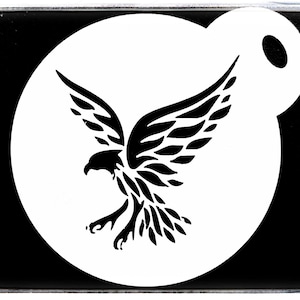 0045 Eagle Cake Stencil For Coffee Reusable Mylar 190GSM Gift Cake Craft Duster Tattoo Mug Face Painting Airbrush Spray Paint Template