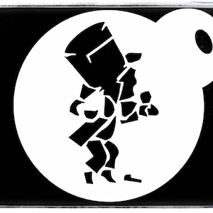 0049 Dance Man Cake Stencil For Coffee Reusable Mylar 190GSM Gift Cake Craft Duster Tattoo Mug Face Painting Airbrush Spray Paint Template
