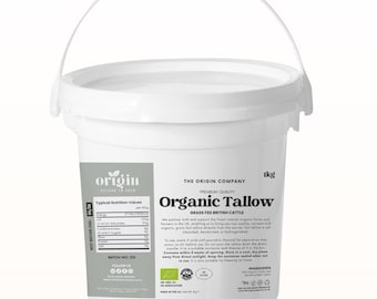 1kg Organic Grass-Fed Beef Tallow | UK Sourced