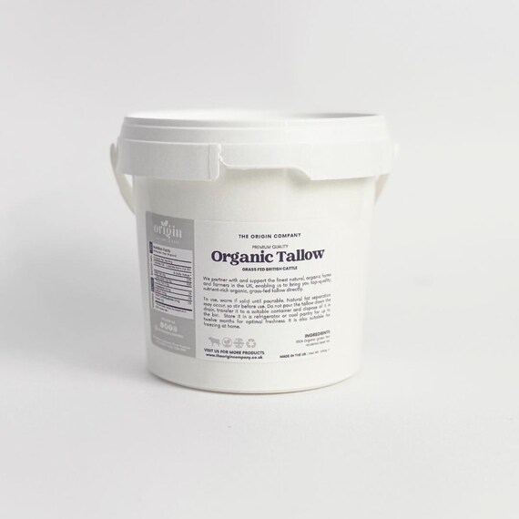 500g Organic Grass-Fed Beef Tallow | UK Sourced