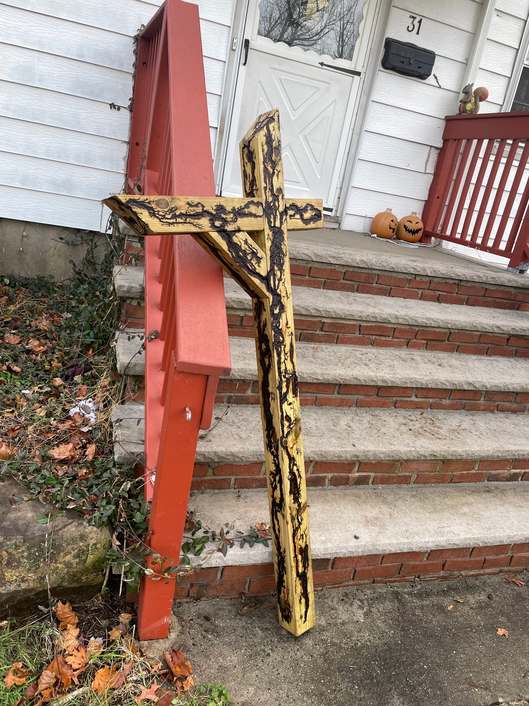Lightning Shocked Mailbox Post Etsy