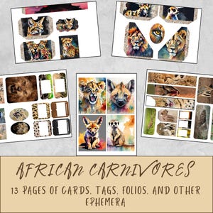 Wildlife Junk Journal Kit: Vintage Nature Ephemera (Digital Download)