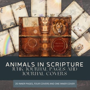 Faith Junk Journal Kit: Scripture Animals, S.O.A.P. & A.C.T.S. (Digital Download)
