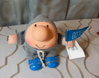 Ziggy Go Team Figure Doll Official Athletic Supporter with Stuffed Arms and Rubber Body - Tom Wilson Cartoon Character from 1988