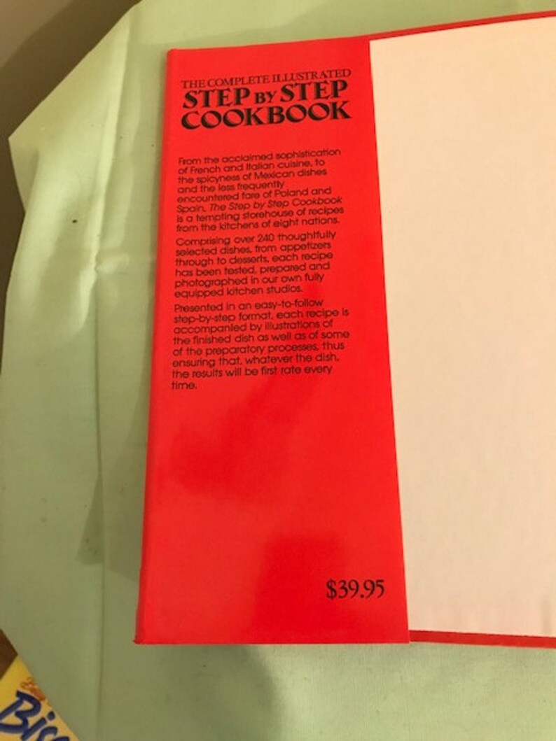 The Complete Step by Step Cookbook 1988 Edition, Vintage Cookbook in ...