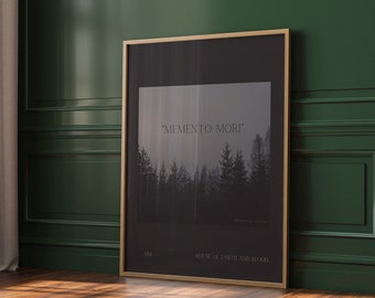 Memento Mori Crescent City Quote Quote, Bryce Quinlan Quote Graphic Wall Art Black House of Earth & Blood |  Nina Makes Graphics