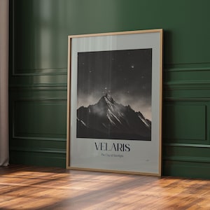 ACOTAR Print Velaris ACOMAF ACOTAR Graphic Print Contemporary Mountain Gray Moody Wall Decor Mindful Wall Art SJMass |  Nina Makes Graphics