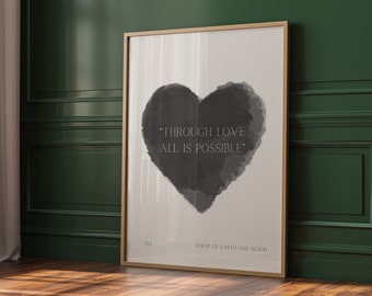 Crescent City Quote Love Quote, Bryce Quinlan Quote Graphic Print Black Minimalistic Wall Art House of Earth & Blood |  Nina Makes Graphics