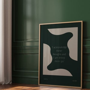 ACOTAR Print Nesta Quote ACOSF ACOTAR Graphic Print Boho Green Wall Decor Minimal Mindful Wall Art |  Nina Makes Graphics