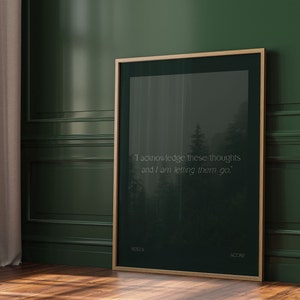 ACOTAR Print Nesta Quote ACOSF ACOTAR Graphic Print Contemporary Green Moody Wall Decor Mindful Wall Art |  Nina Makes Graphics