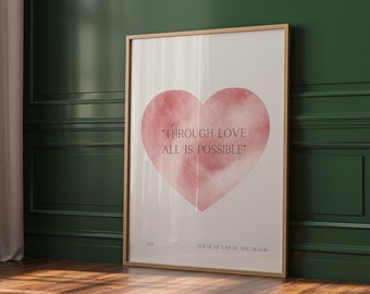 Crescent City Quote Love Quote, Bryce Quinlan Quote Graphic Print Pink Minimalistic Wall Art House of Earth & Blood |  Nina Makes Graphics