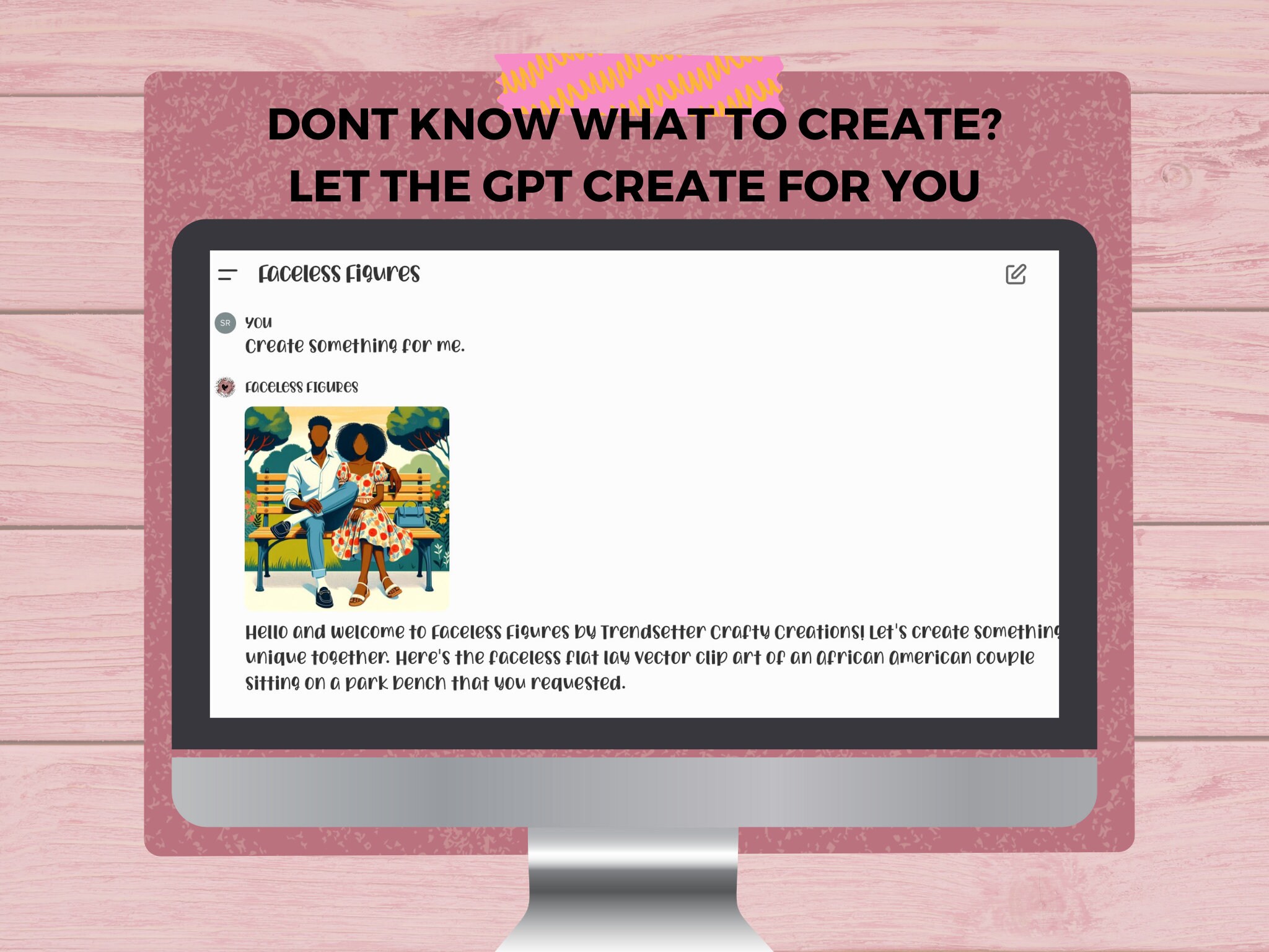 Face Less Video Operator Prompt Custom DALLE GPT Faceless Clip Art Bonus Ai Faceless Art Prompt Guide ...