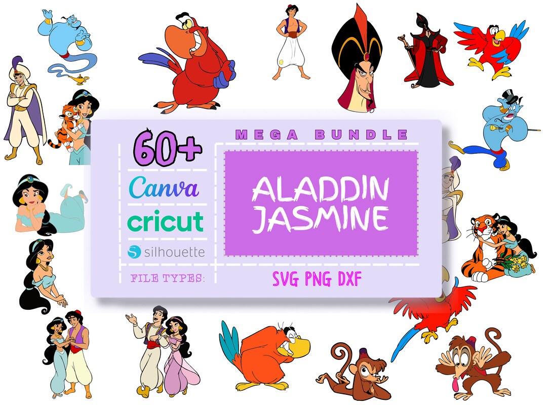 Aladdin svg bundle, jasmine svg bundle, princess jasmine svg, magic ...