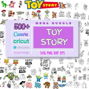 Toy Story SVG Png Dxf Eps Bundle, Toy story png, Woody Svg Files for Cricut, Toy Story Png, Buzz Lightyear Svg for Shirts