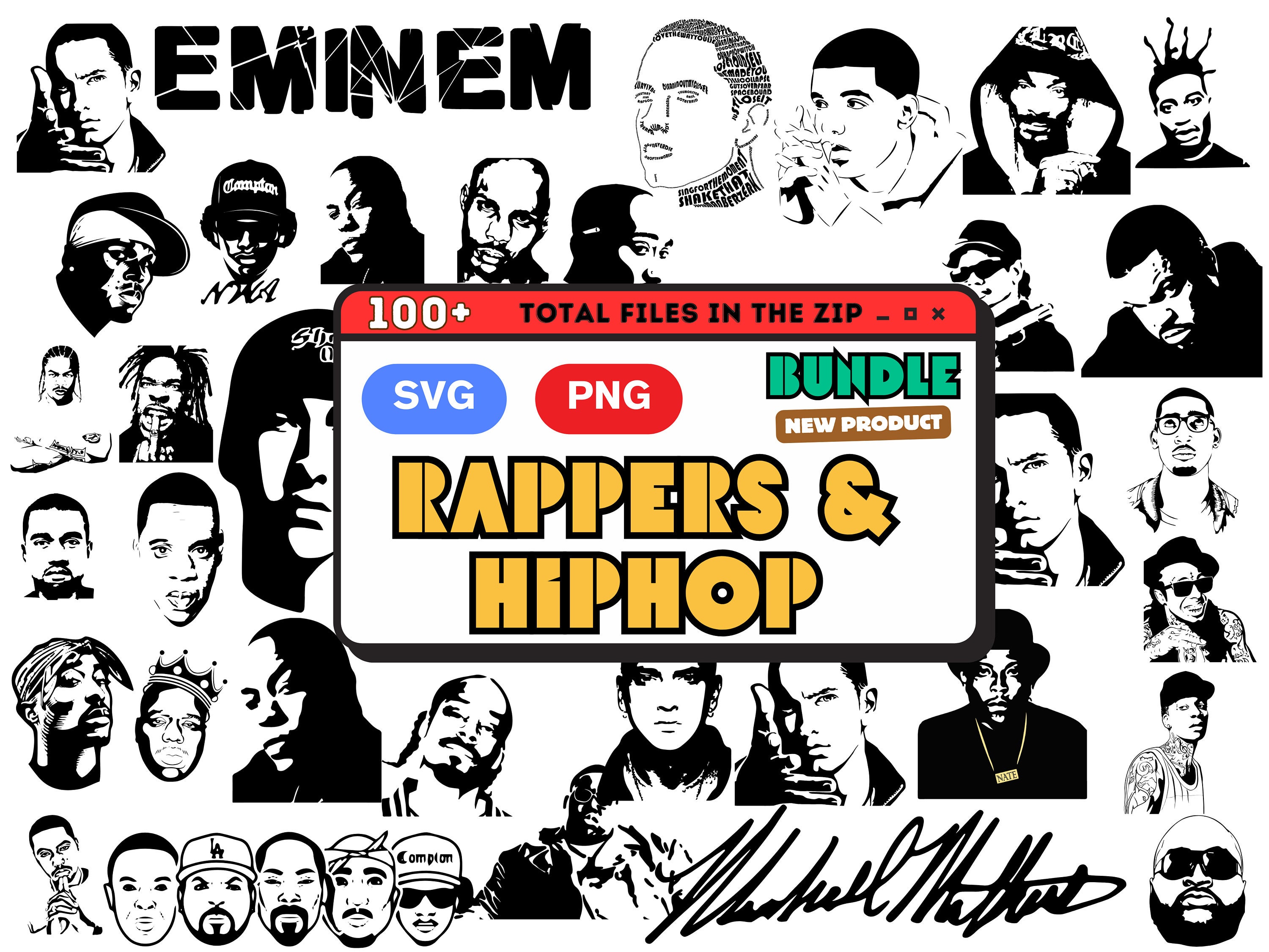 buyartforless Framed Legends of Rap and Hip Hop 80'Sand 90's 24x16 Art  Print Poster, Black