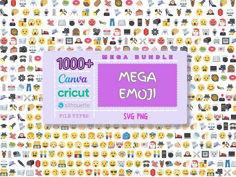 Emoji MEGA Bundle, Emoji Png, Emoji Clipart, Emoji T Shirt, Whatsapp ...