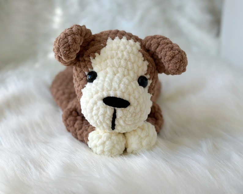 PUPPY Lovey Crochet Pattern, Crochet Dog PATTERN, Crochet Dog Snuggler, Lovey toy patterns, PDF Easy Crochet Pattern, English Only image 2
