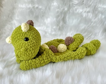 Crochet Dinosaur PATTERN, Crochet snuggler pattern, Dino Lovey, Rag Doll Pattern, Lovey toy patterns, Cute Crochet Pattern,Amigurumi Pattern