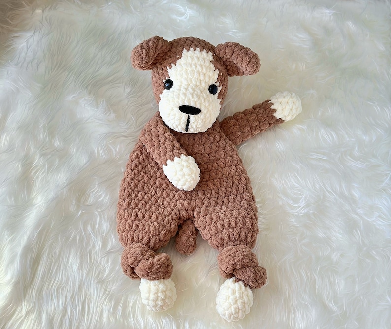 PUPPY Lovey Crochet Pattern, Crochet Dog PATTERN, Crochet Dog Snuggler, Lovey toy patterns, PDF Easy Crochet Pattern, English Only image 4