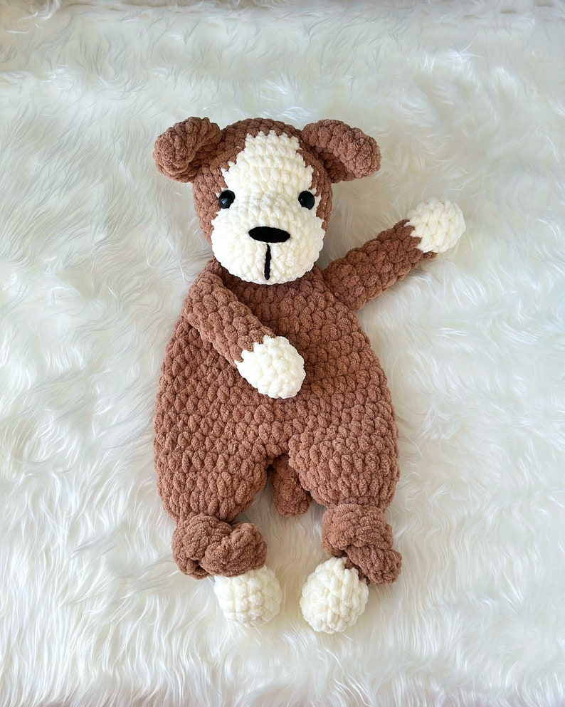 PUPPY Lovey Crochet Pattern, Crochet Dog PATTERN, Crochet Dog Snuggler, Lovey toy patterns, PDF Easy Crochet Pattern, English Only image 5