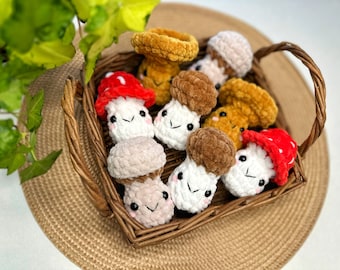 No Sew Mushroom Crochet Pattern: Amigurumi Plushie (PDF Pattern)