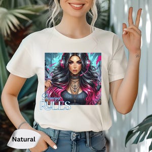 Gaming Women Cute Shirt, Birthday Gaming Gifts for Girls, Girls Cool Trendy Gaming Printed Shirt, Gamer Funny T-shirt, Video Gamer Rules Tee