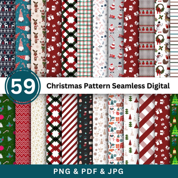 Christmas digital paper, holiday scrapbook papers, snowflake wallpaper, christmas tree background