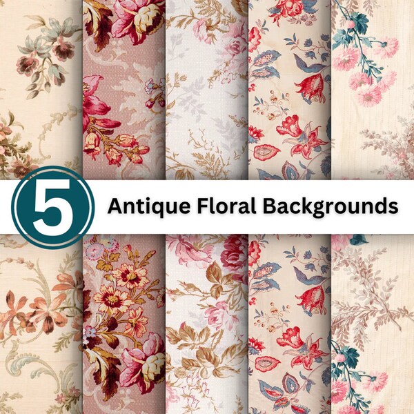 Antique Floral Backgrounds