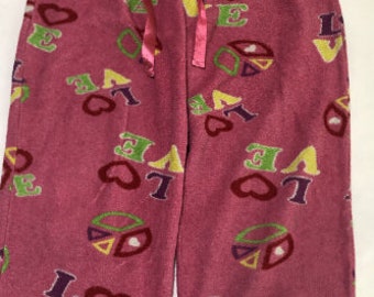 No Boundaries Pajama Pants Girl’s Size L Pink