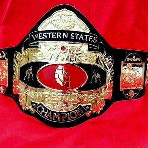NWA Western States Heavyweight Wrestling Championship Belt Adult Size wwe replica wwf iwgp nwo wbc wba custom belts best gifts for him
