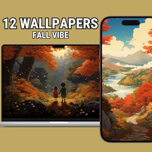Fondo de pantalla de Studio Ghibli Fondo de pantalla de anime Fondo de pantalla de ambiente de otoño Imagen digital Fondo de pantalla del teléfono Fondo de escritorio Resolución 4k Imagen estética