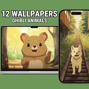 Studio Ghibli wallpaper Anime wallpaper Japanese wallpaper Digital image Phone wallpaper Desktop background 4k resolution Ghibli aesthetic