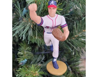 Greg Maddux Atlanta Braves Baseball MLB Xmas Tree Ornament Holiday vtg Jersey 31