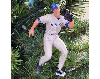 Derek Jeter NY New York Yankees Baseball Xmas Tree Ornament Holiday vtg Jersey 2