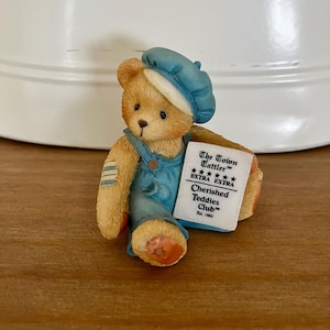 Cherished Teddies, Vintage Cherished Teddies, Enesco, “Cub E Bear”, 1995 Collector Club Members Edition