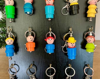 Vintage Fisher Price Little People, Collectible Fisher Price Keychains