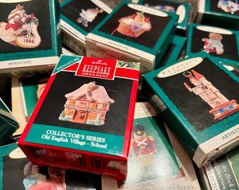 Vintage Miniature Hallmark Keepsake Ornaments, Christmas ornaments
