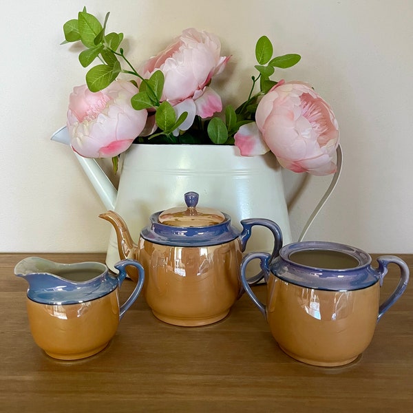 Vintage Lusterware Tea Set, Tea Set, Made in Japan, Tea service