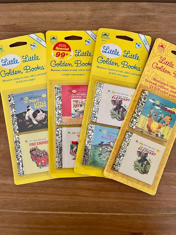 Vintage NEW Miniature Little Little Golden Books Pack - Etsy