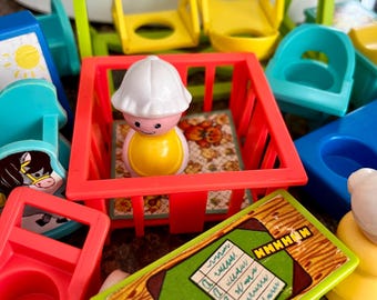 Vintage Fisher Price Nursery and School Sets