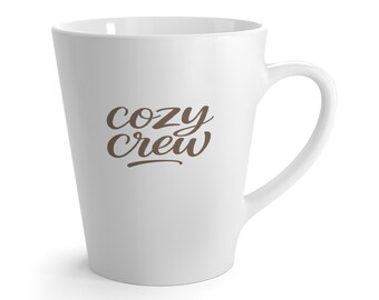 Taza de café/latte Cozy Crew / Taza de cerámica de 355 ml (12 oz)