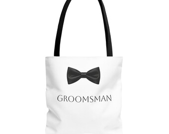 Bolso de mano con pajarita para padrinos de boda / Bolso para la fiesta nupcial