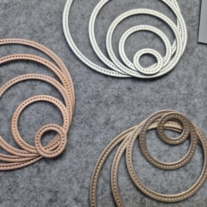 Die-Cuts Set "Elegant Circles" | 20 Stanzteile | 4 Farben | matt-glänzes Papier mit leichter Struktur | DIY crafting, scrapbooking image 2